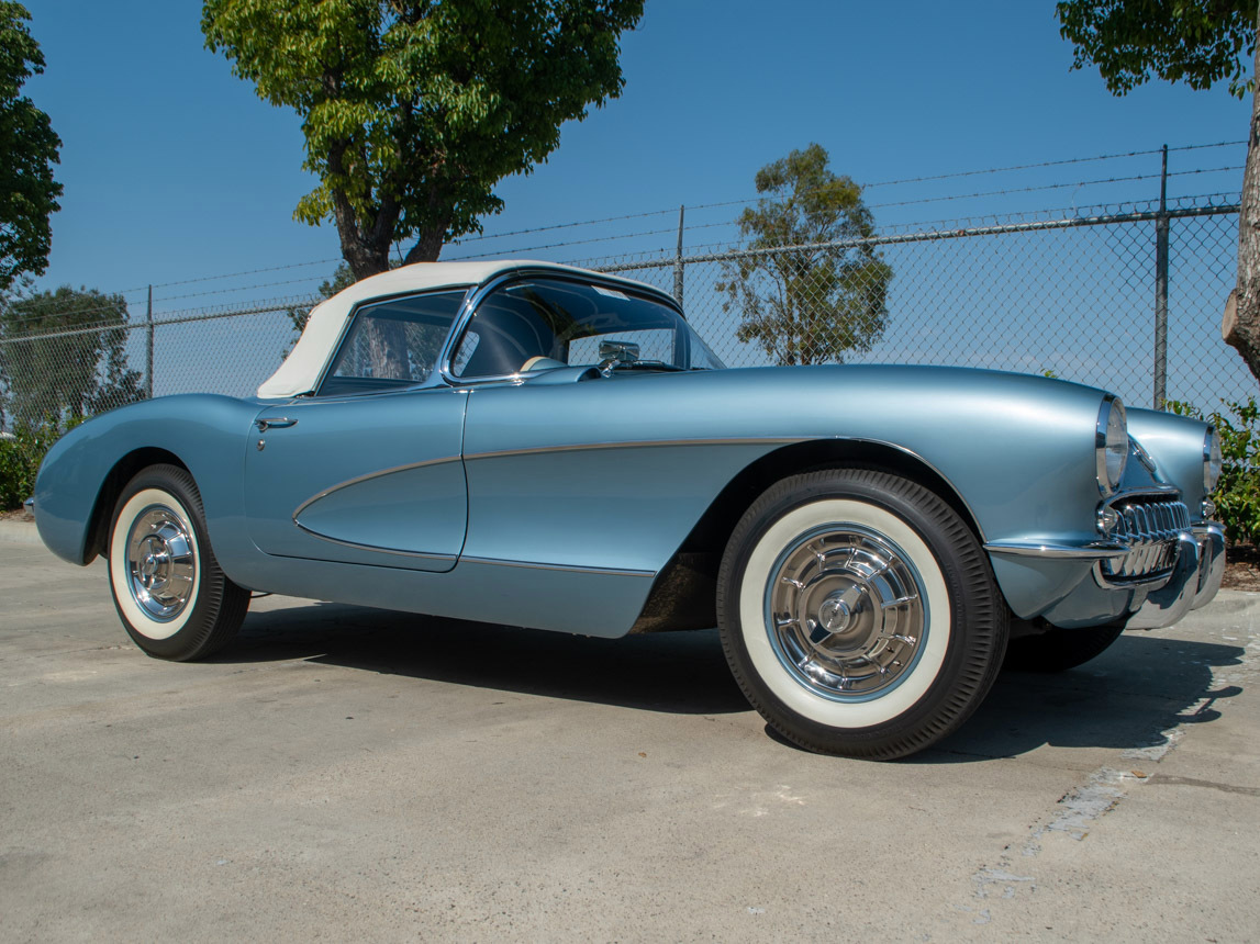 1956 Corvette Convertible in Arctic Blue