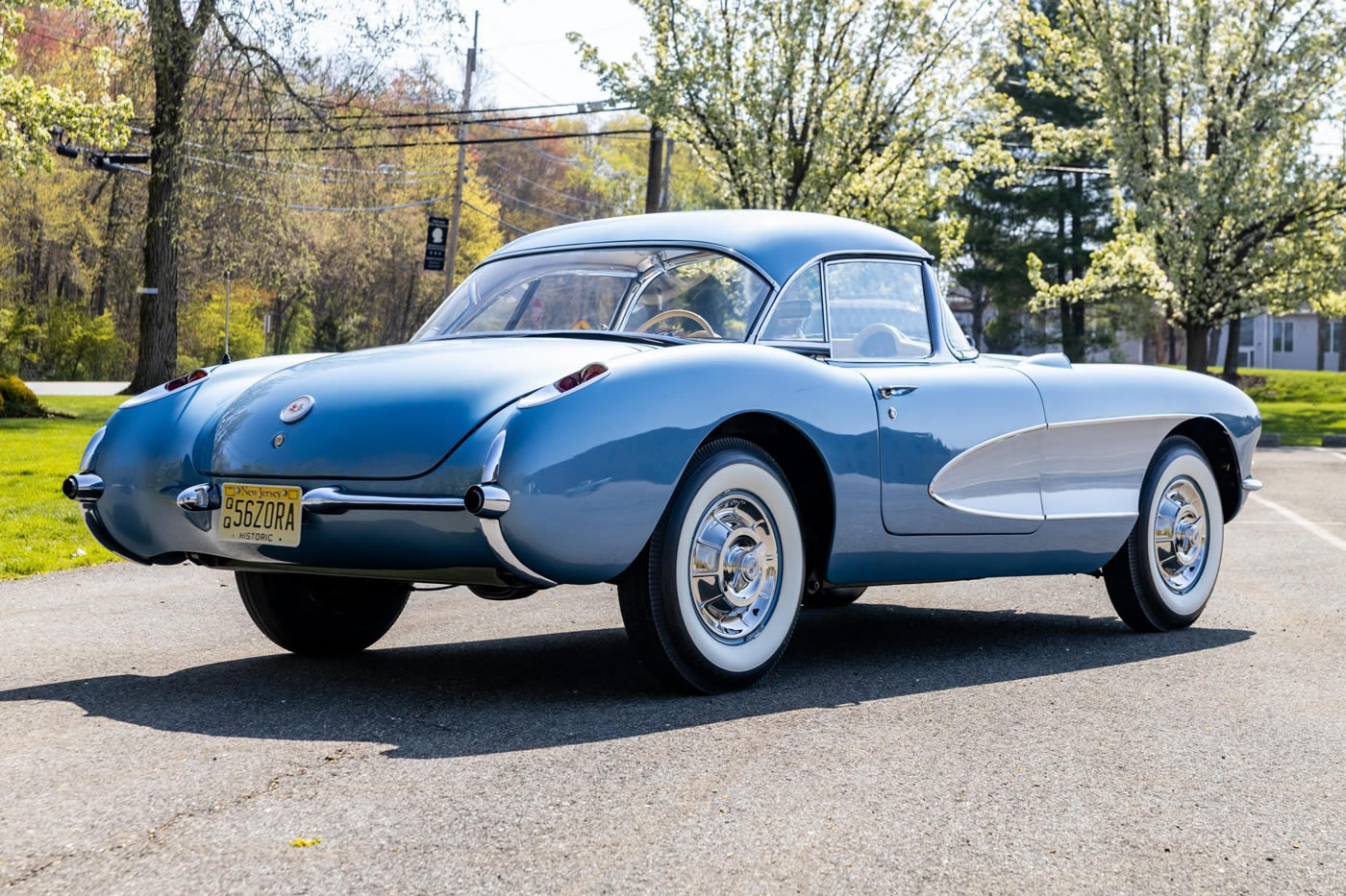 1956 Corvette in Arctic Blue