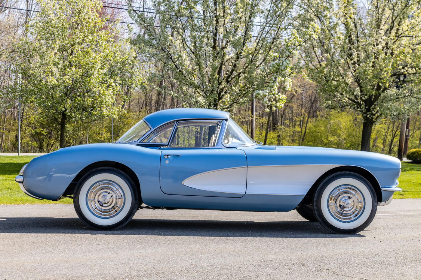1956 Corvette in Arctic Blue