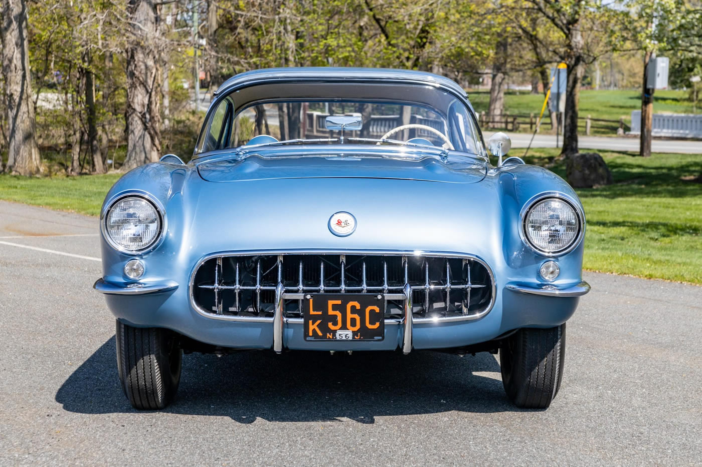1956 Corvette in Arctic Blue