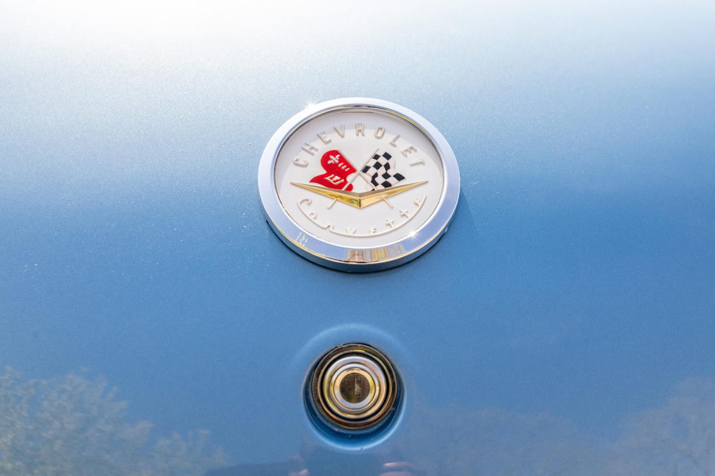 1956 Corvette in Arctic Blue