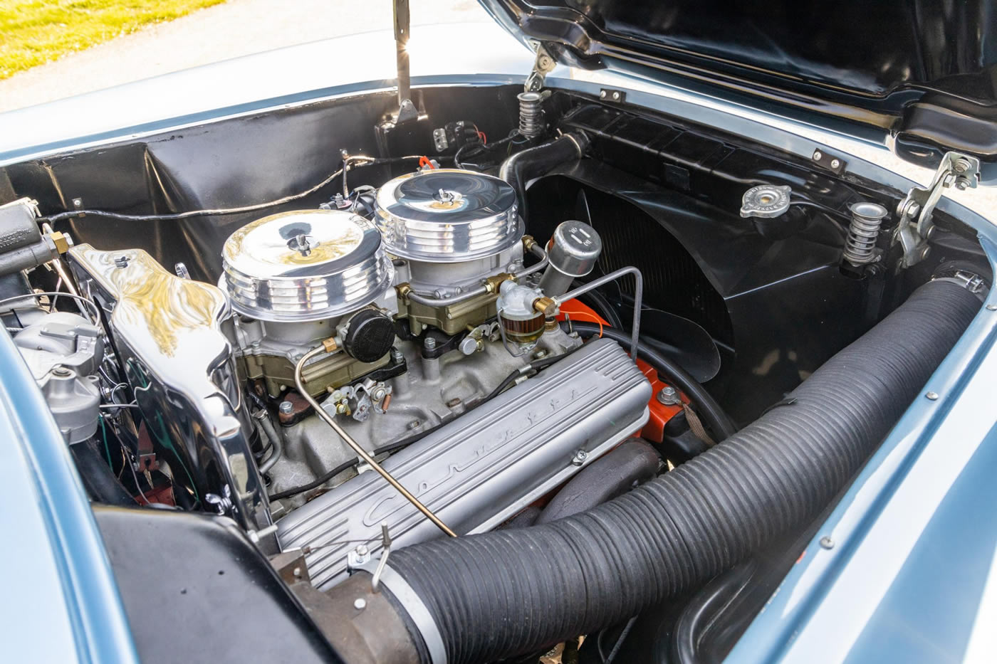 1956 Corvette in Arctic Blue