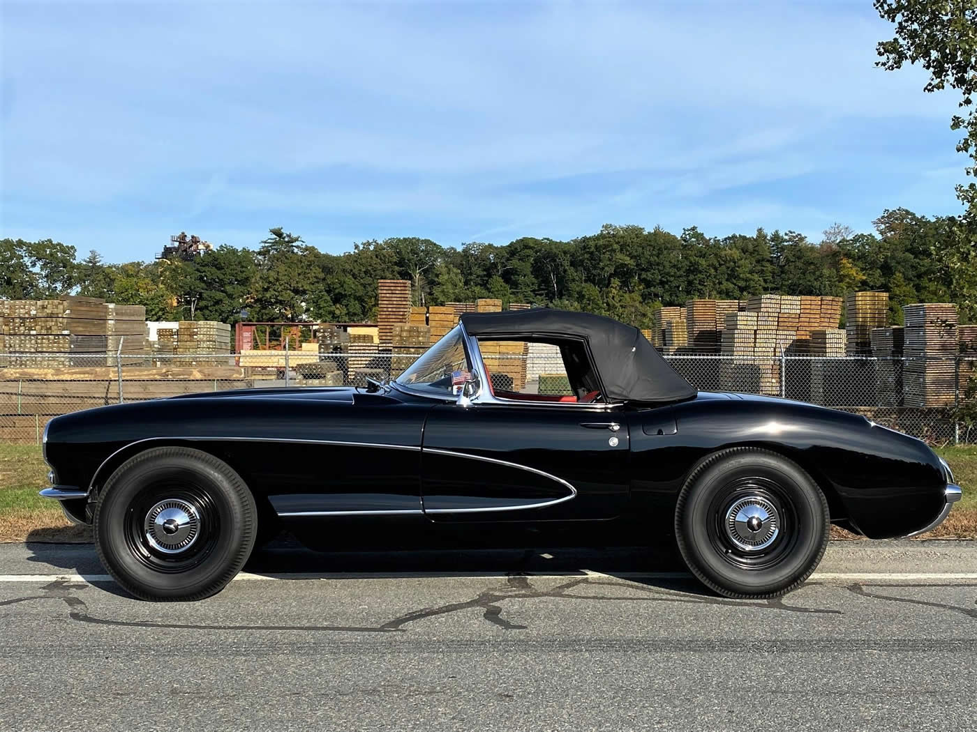 1956 Corvette in Onyx Black