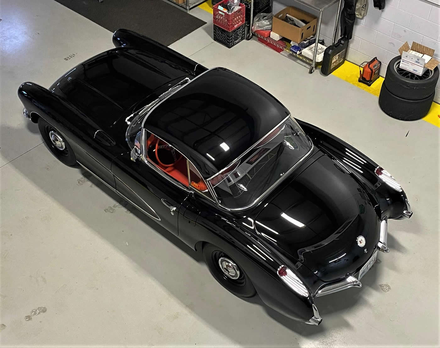 1956 Corvette in Onyx Black