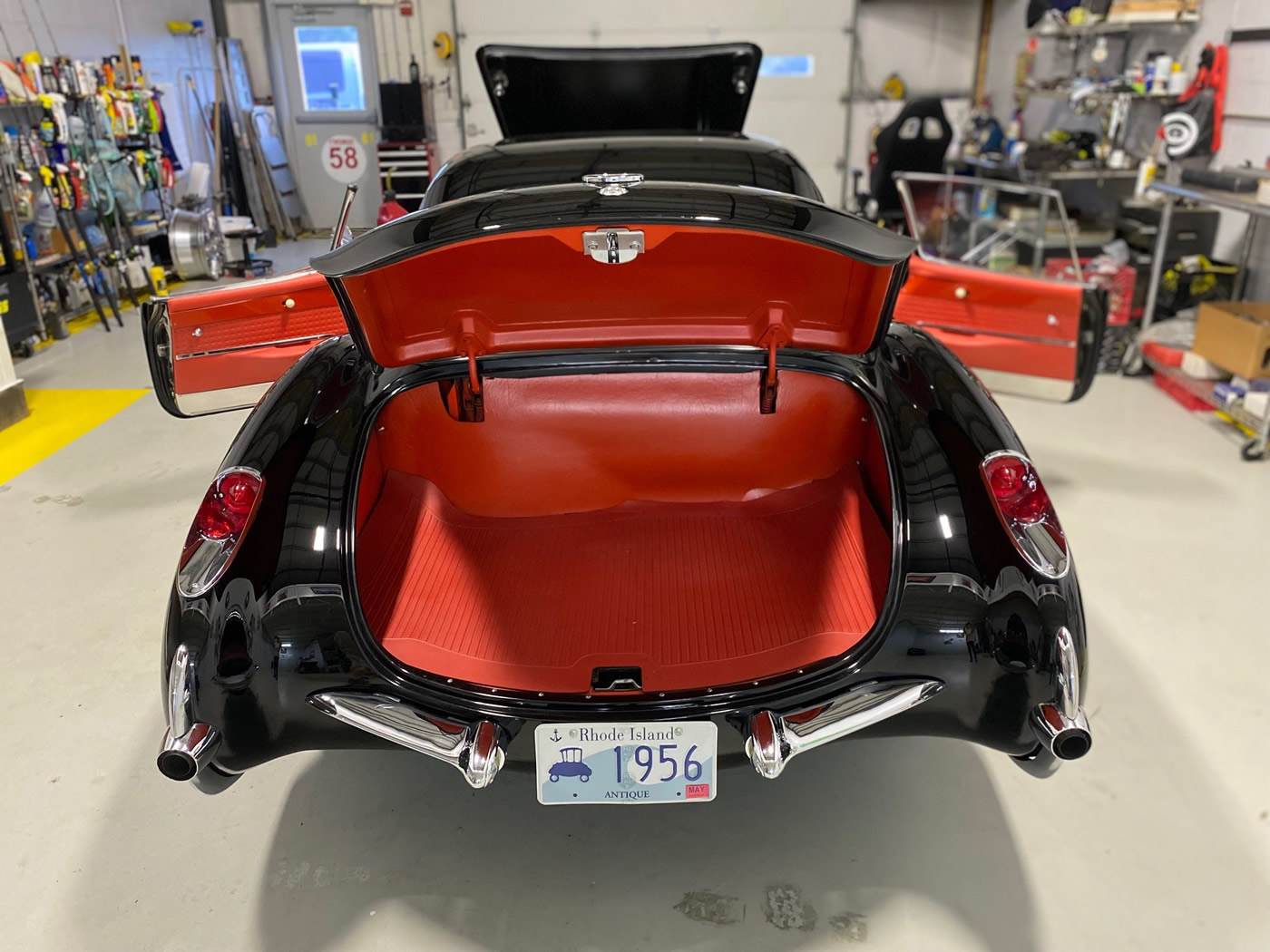 1956 Corvette in Onyx Black