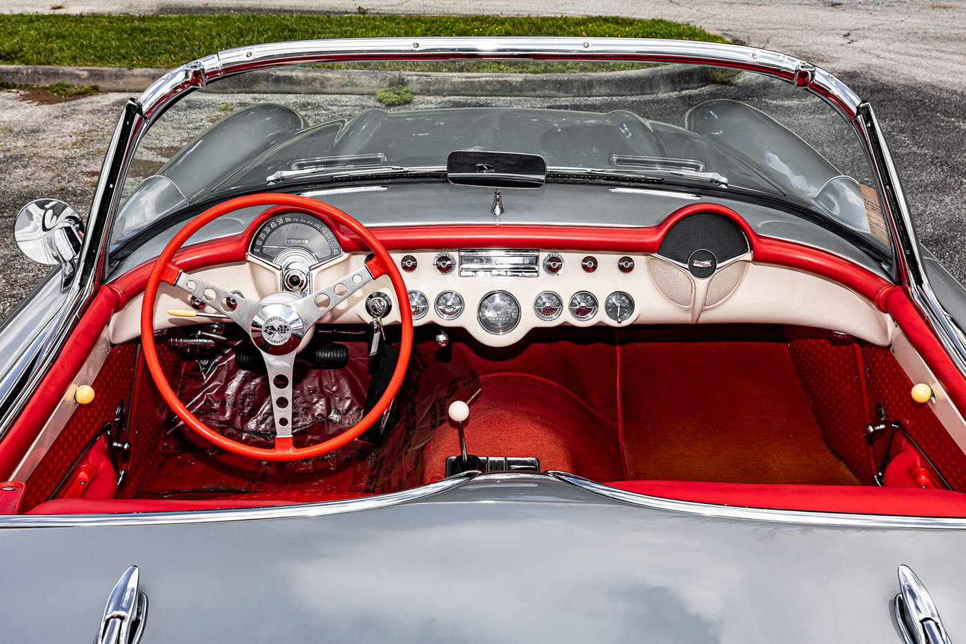1957 Corvette in Inca Silver