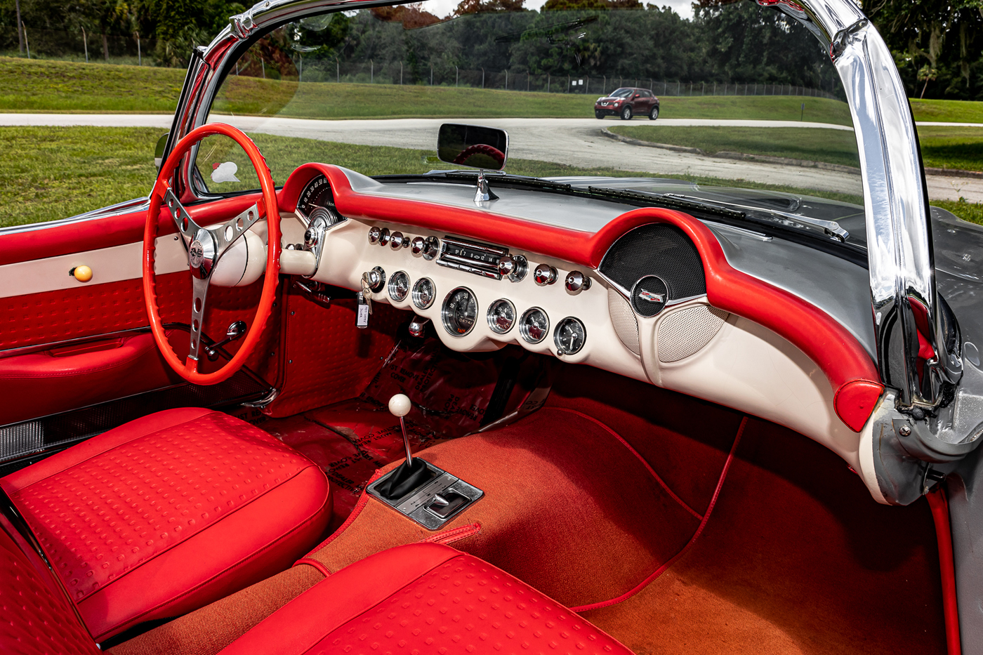 1957 Corvette in Inca Silver