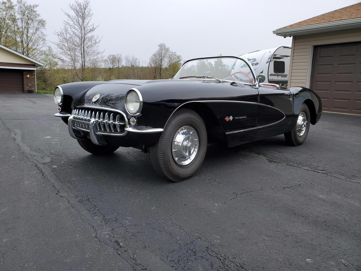 1957 Corvette in Onyx Black