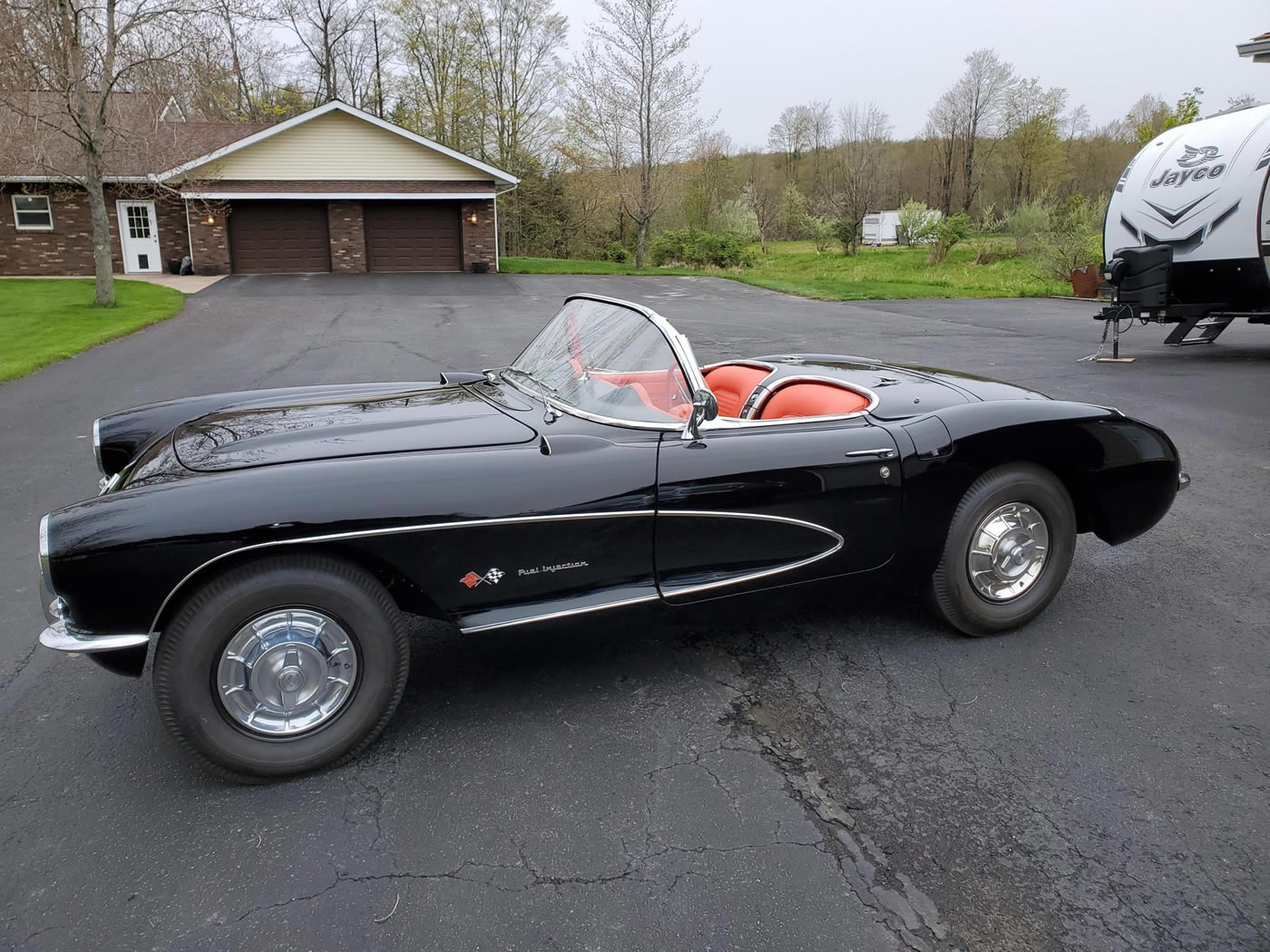 1957 Corvette in Onyx Black