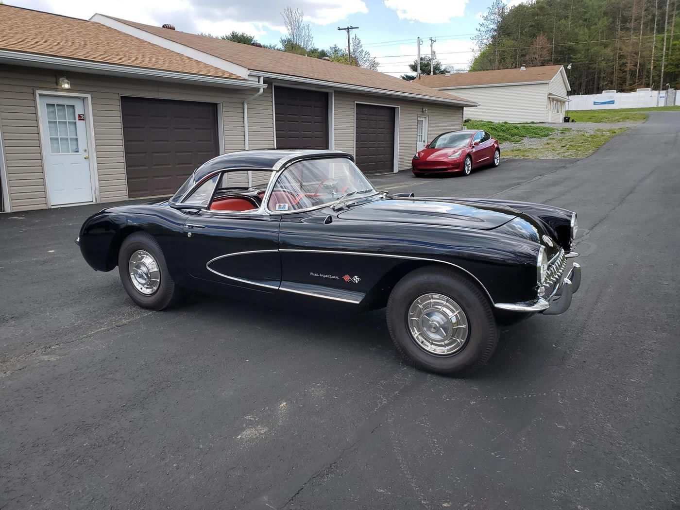 1957 Corvette in Onyx Black