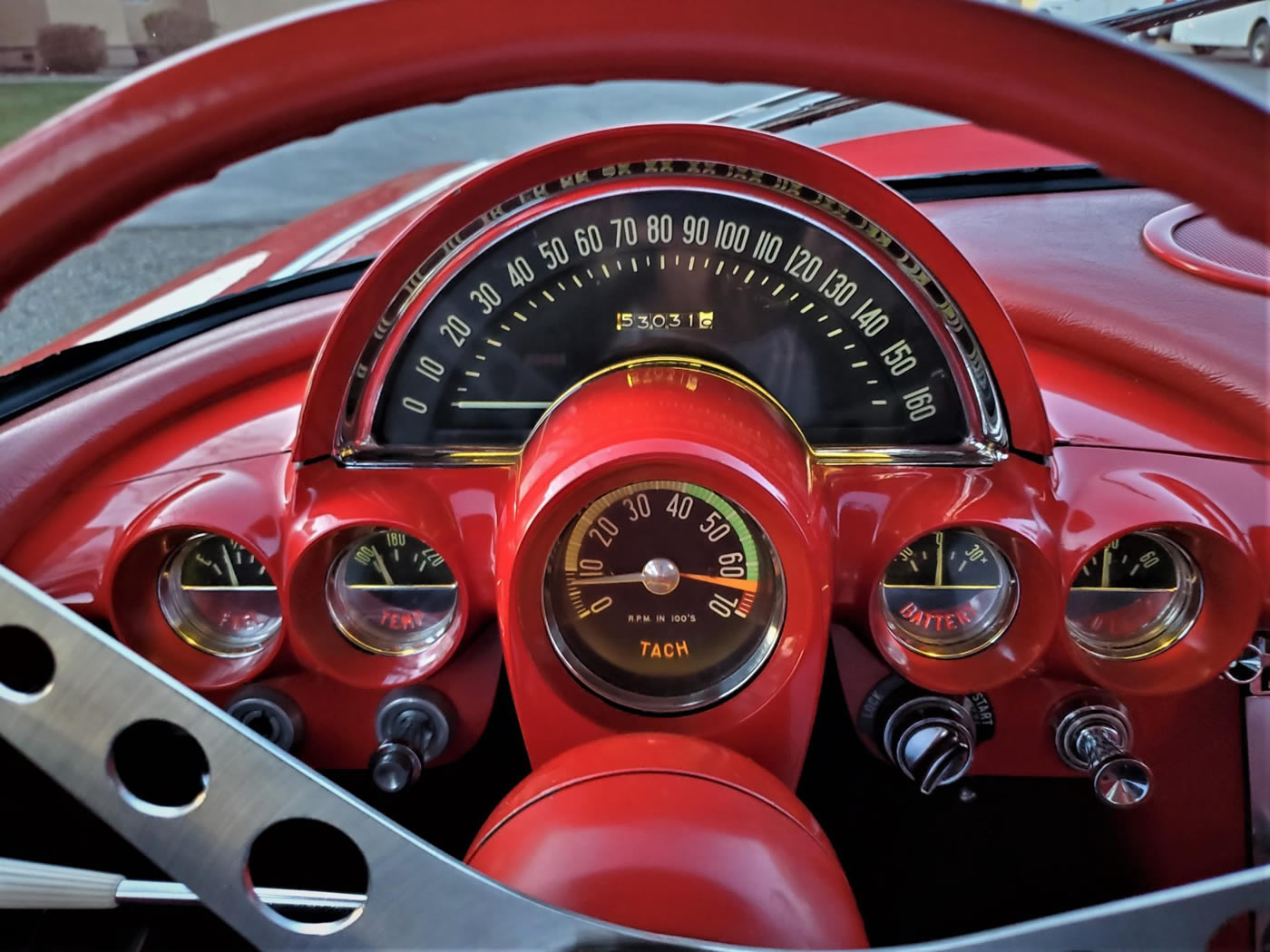 1961 Corvette in Roman Red