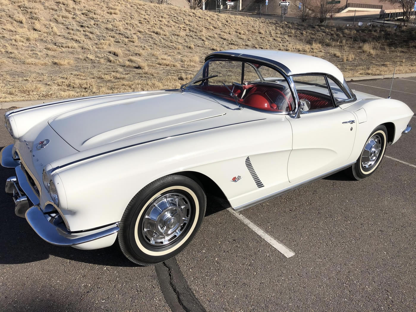 1962 Corvette in Ermine White Over Red Interior Corvette Forum Corvette Action Center