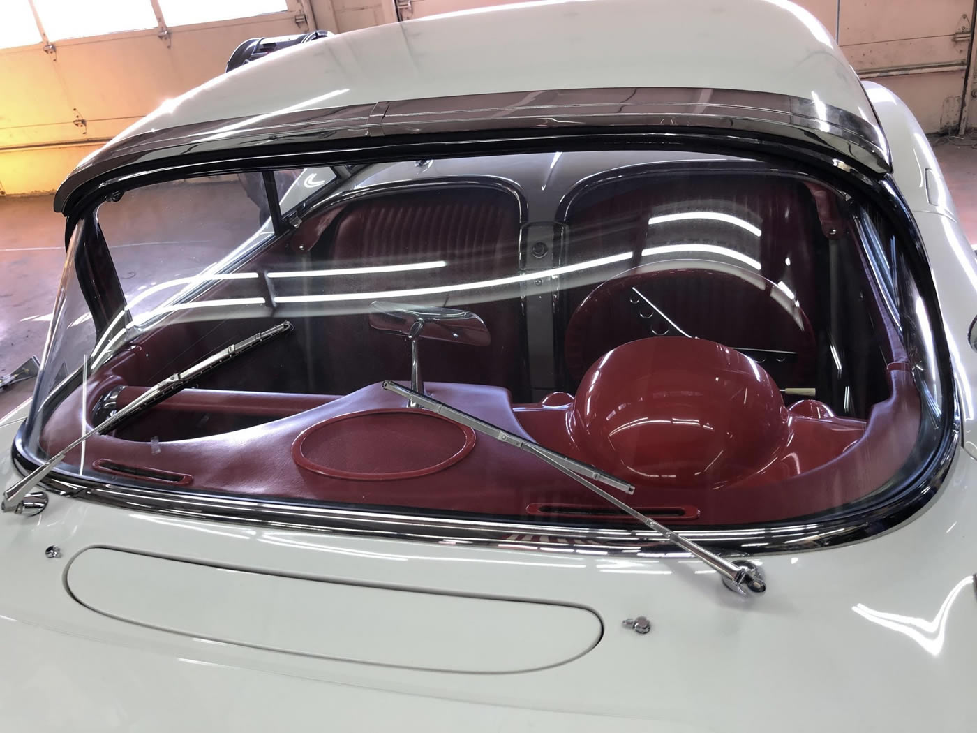 1962 Corvette in Ermine White Over Red Interior