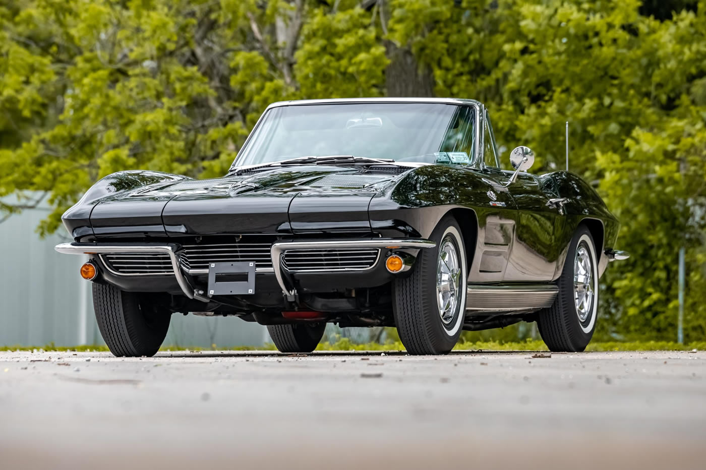 1963 Corvette Convertible 327/360 Fuelie 4-Speed in Tuxedo Black