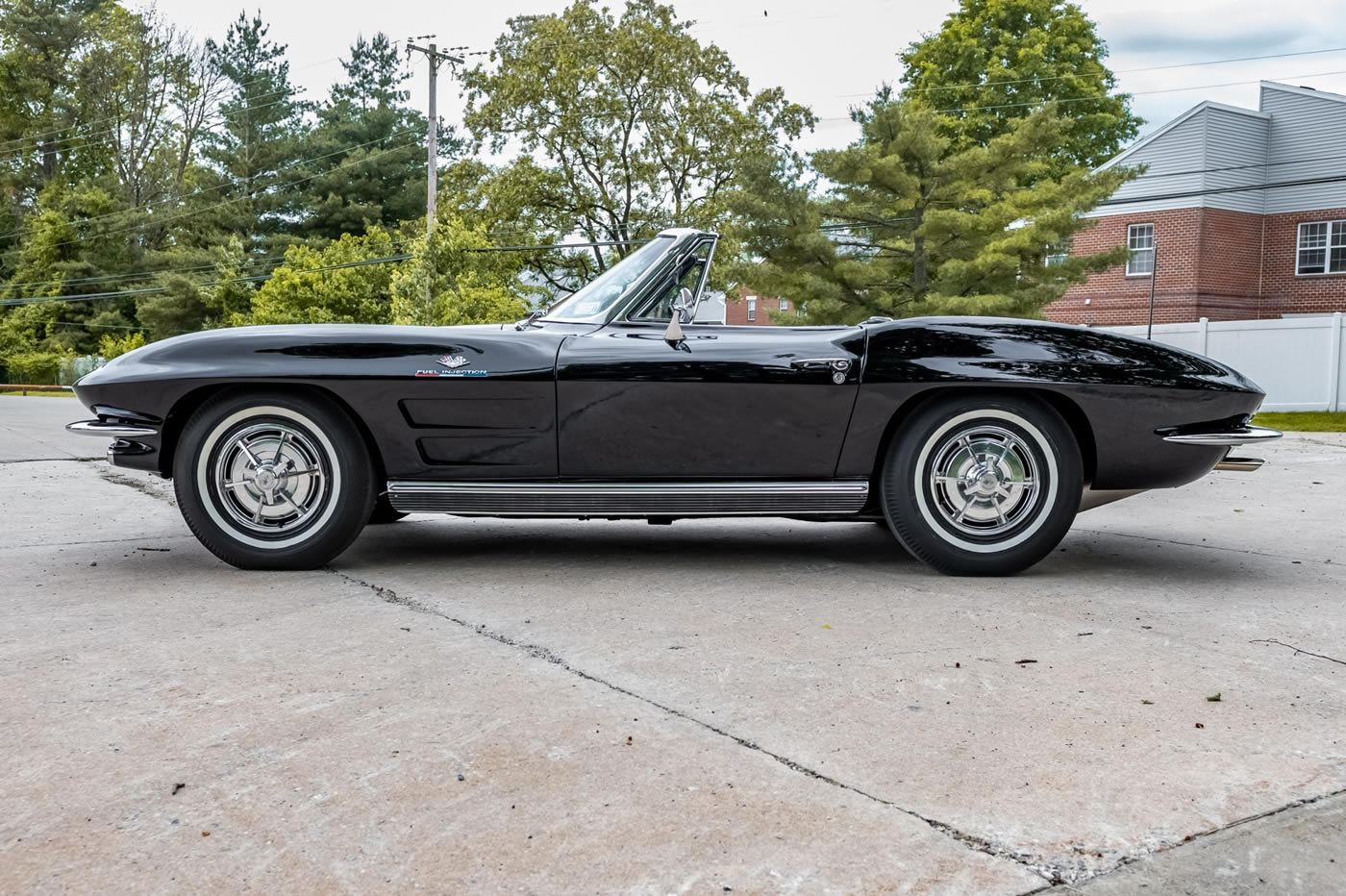 1963 Corvette Convertible 327/360 Fuelie 4-Speed in Tuxedo Black