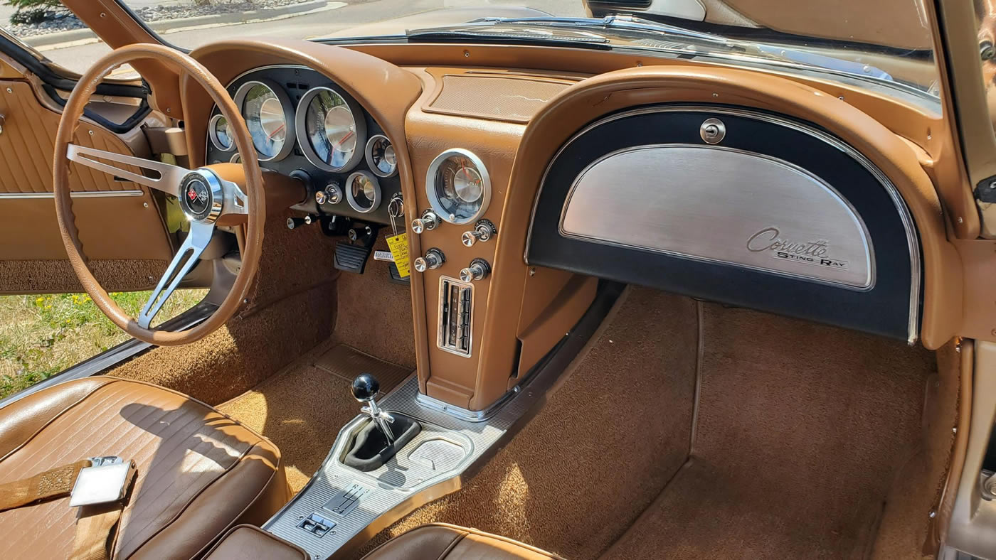 1963 Corvette Split Window Coupe in Saddle Tan