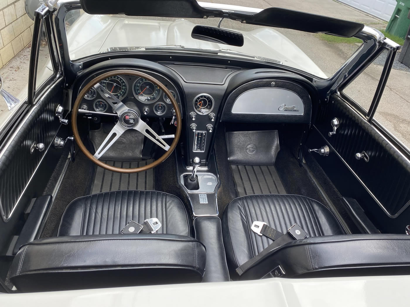 1964 Corvette Convertible 327/300 4-Speed in Ermine White