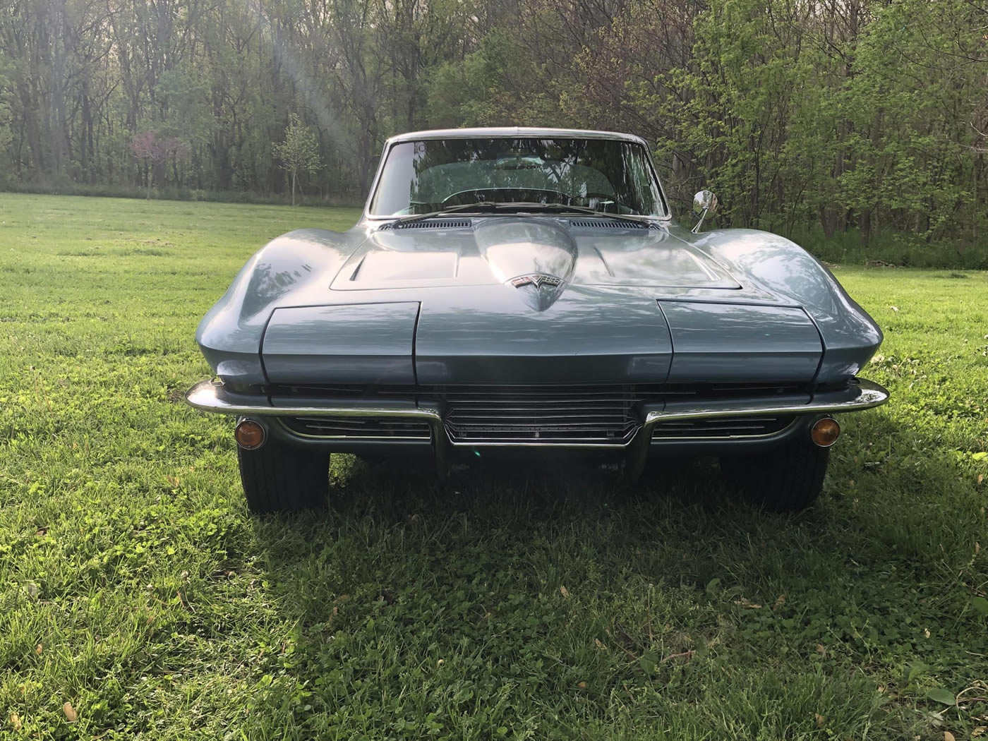 1964 Corvette Coupe 327/300 4-Speed in Silver Blue