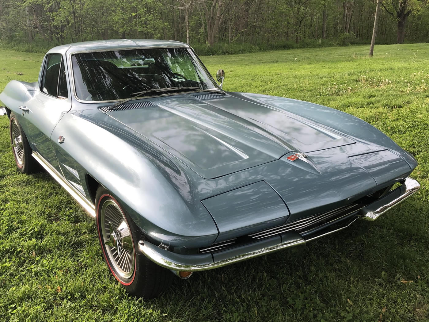 1964 Corvette Coupe 327/300 4-Speed in Silver Blue