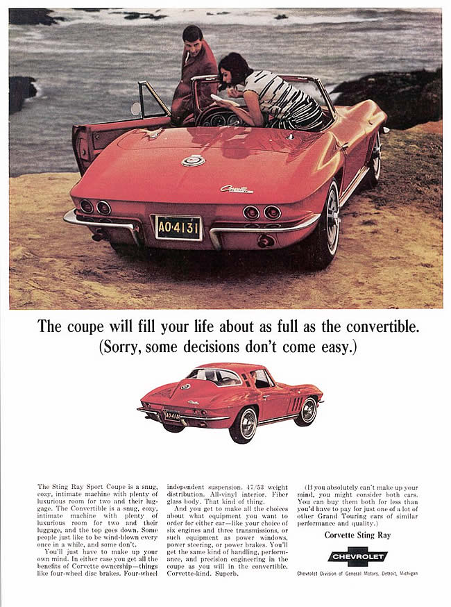 1965 Corvette Advertisement