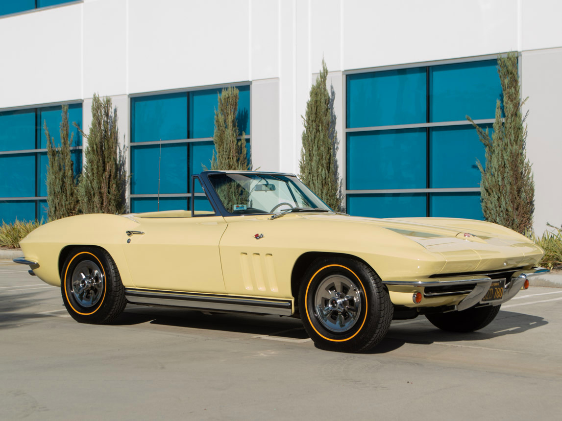 1965 Corvette Convertible in Goldwood Yellow