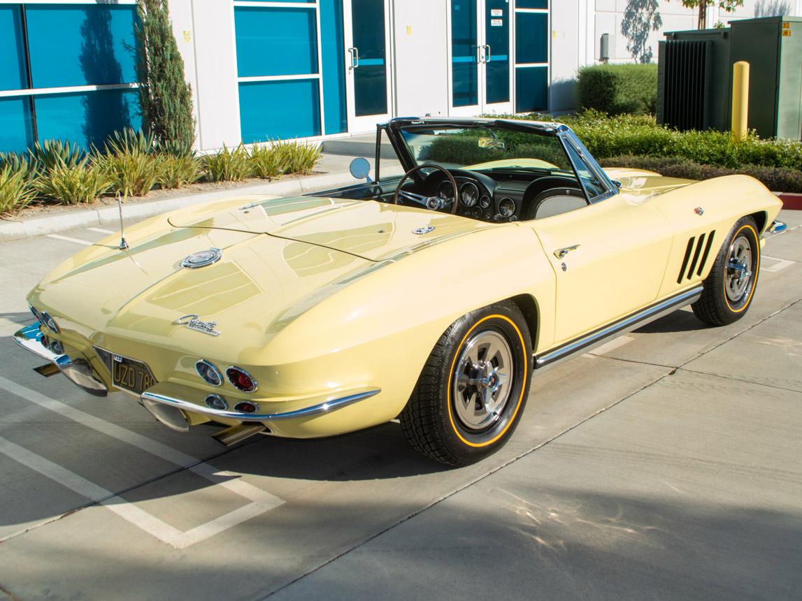 1965 Corvette Convertible in Goldwood Yellow