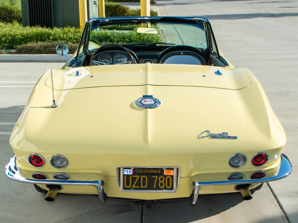 1965 Corvette Convertible in Goldwood Yellow