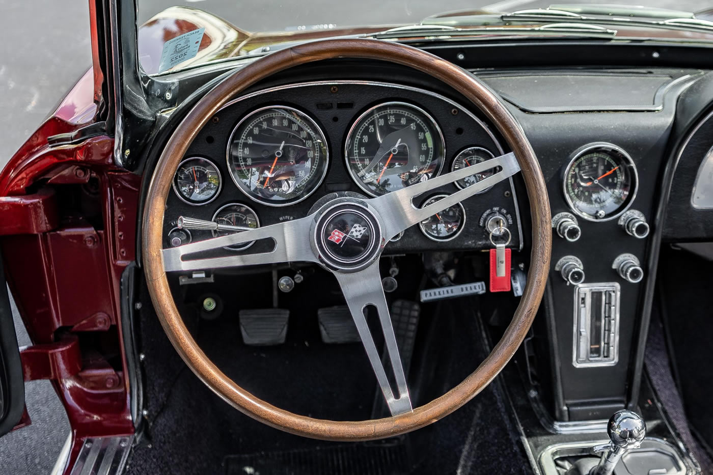 1966 Corvette Convertible 327/300 4-Speed in Milano Maroon