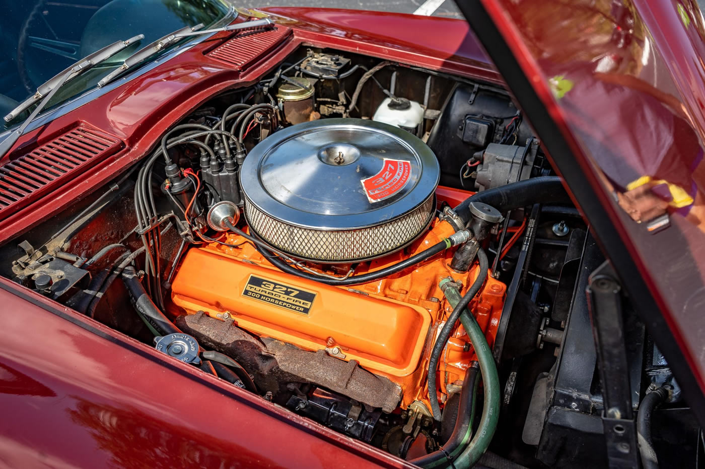1966 Corvette Convertible 327/300 4-Speed in Milano Maroon
