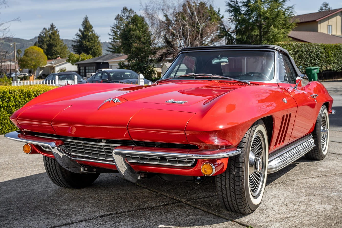 1966 Corvette Convertible in Rally Red