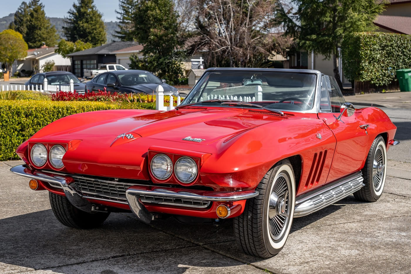 1966 Corvette Convertible in Rally Red