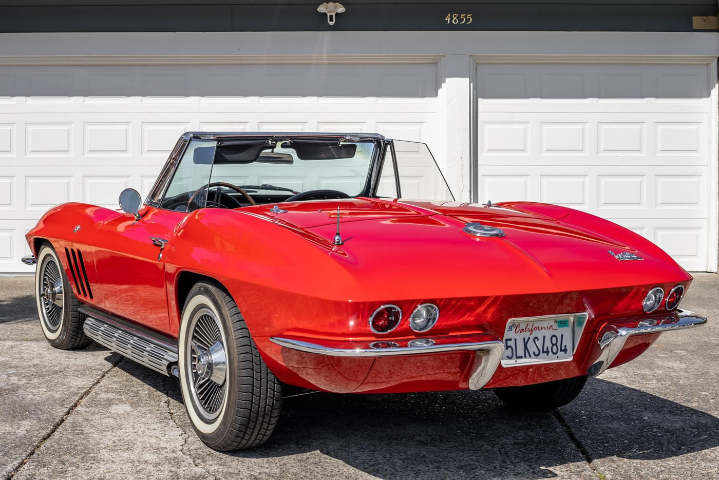 1966 Corvette Convertible in Rally Red