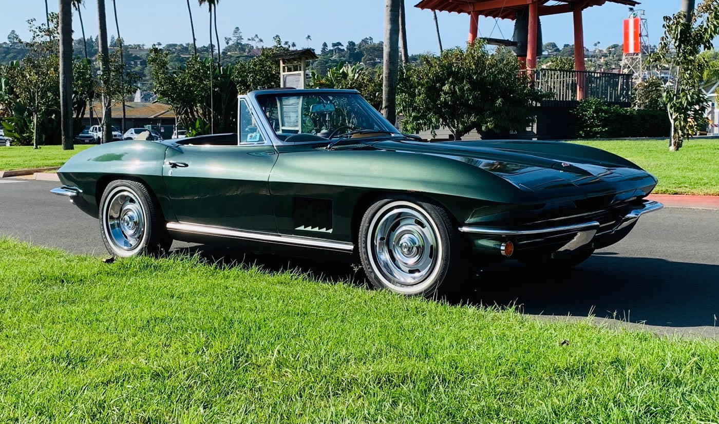 1967 Corvette Convertible in Goodwood Green