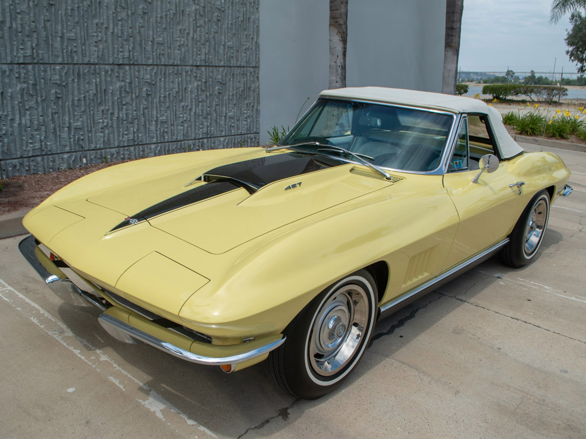 1967 Corvette Convertible L68 427/400 4-Speed in Sunfire Yellow