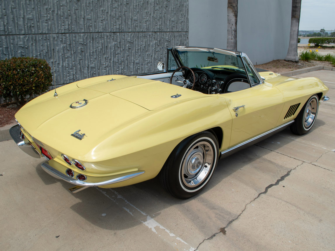 1967 Corvette Convertible L68 427/400 4-Speed in Sunfire Yellow