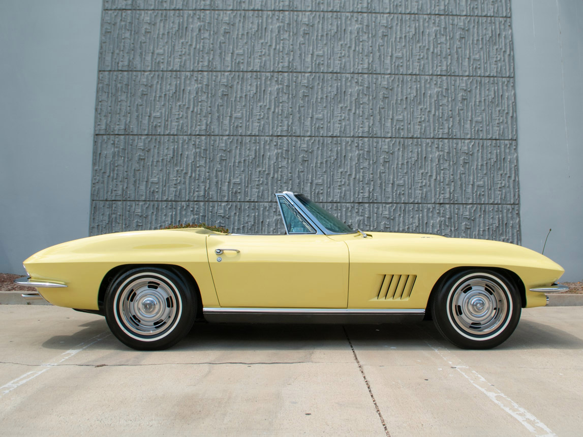 1967 Corvette Convertible L68 427/400 4-Speed in Sunfire Yellow