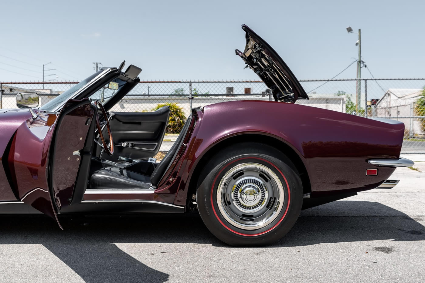 1968 Corvette Convertible in Cordovan Maroon