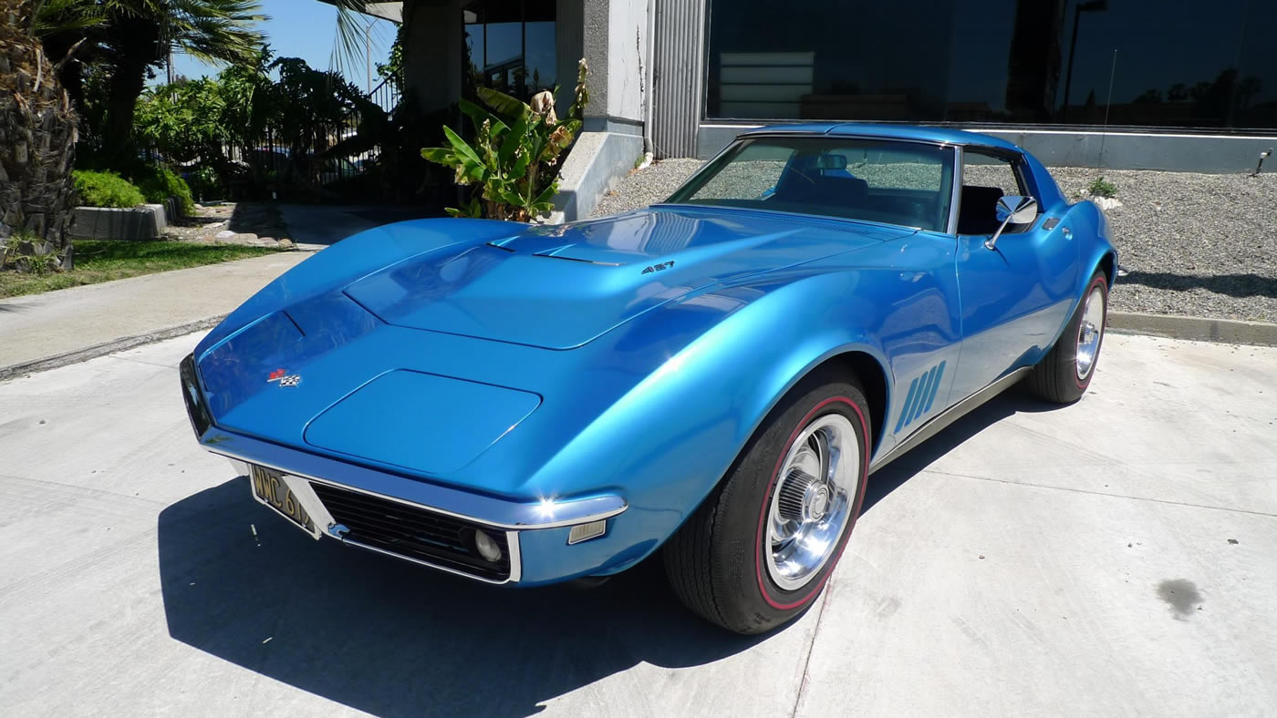 1968 Corvette in Le Mans Blue Metallic