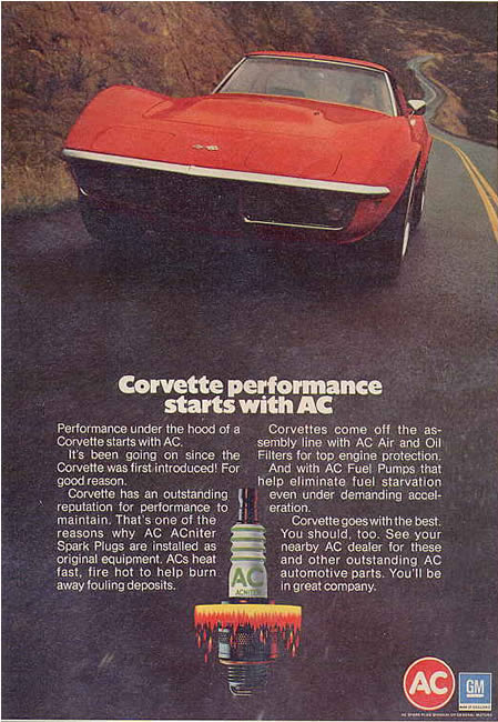 1971 Corvette Advertisement