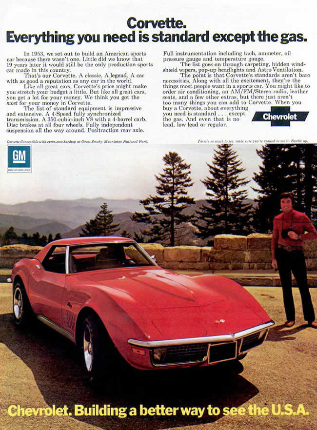 1972 Corvette Advertisement