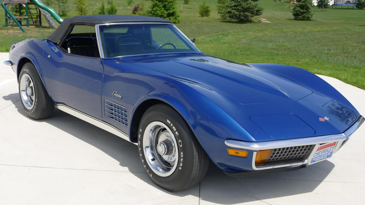 1972 Corvette Convertible in Targa Blue
