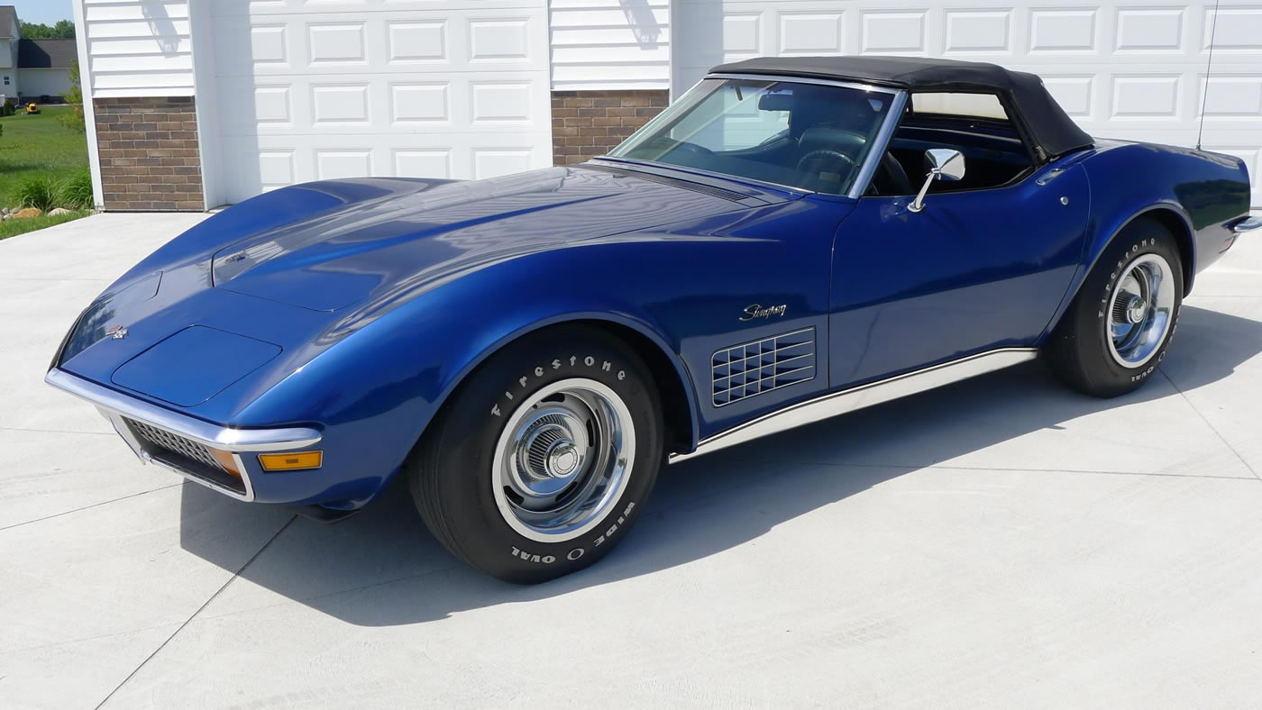 1972 Corvette Convertible in Targa Blue