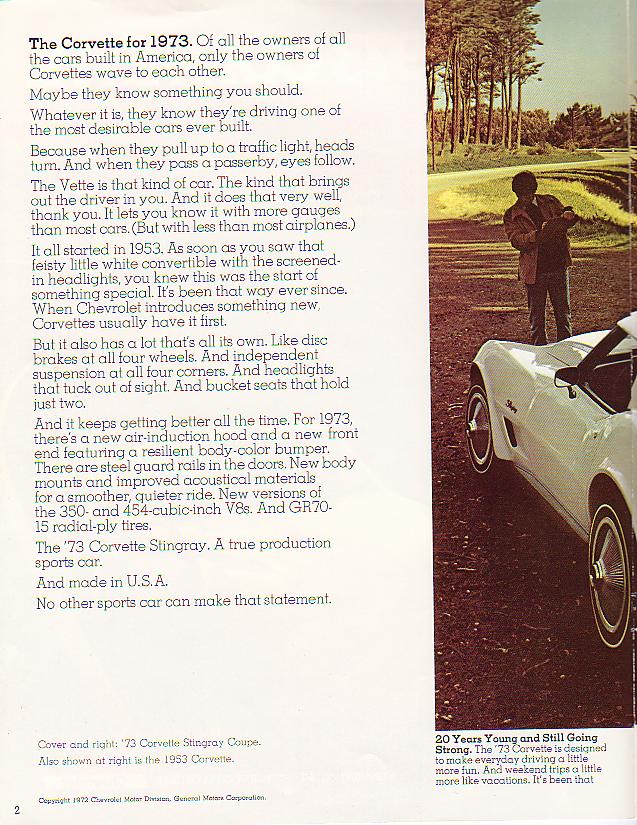 1973 Showroom Brochure - Page 1