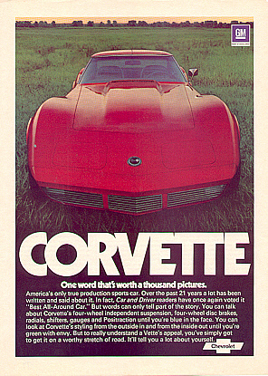 1974 Corvette Advertisement
