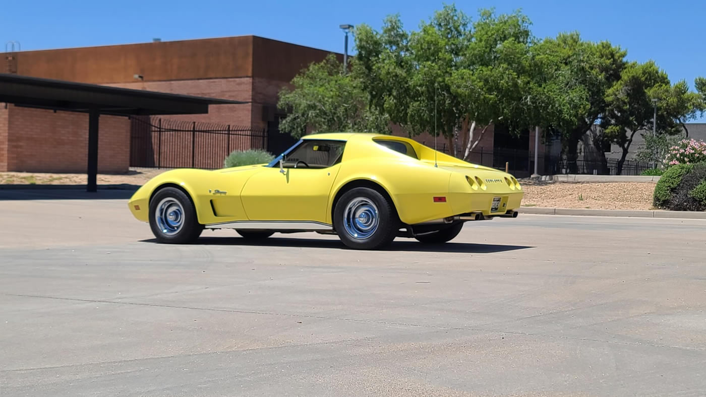 1974 Corvette Coupe 454 in Bright Yellow