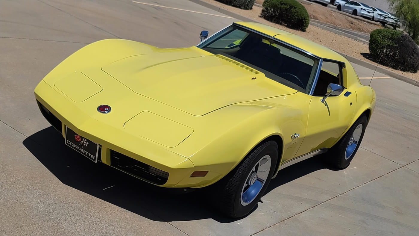 1974 Corvette Coupe 454 in Bright Yellow