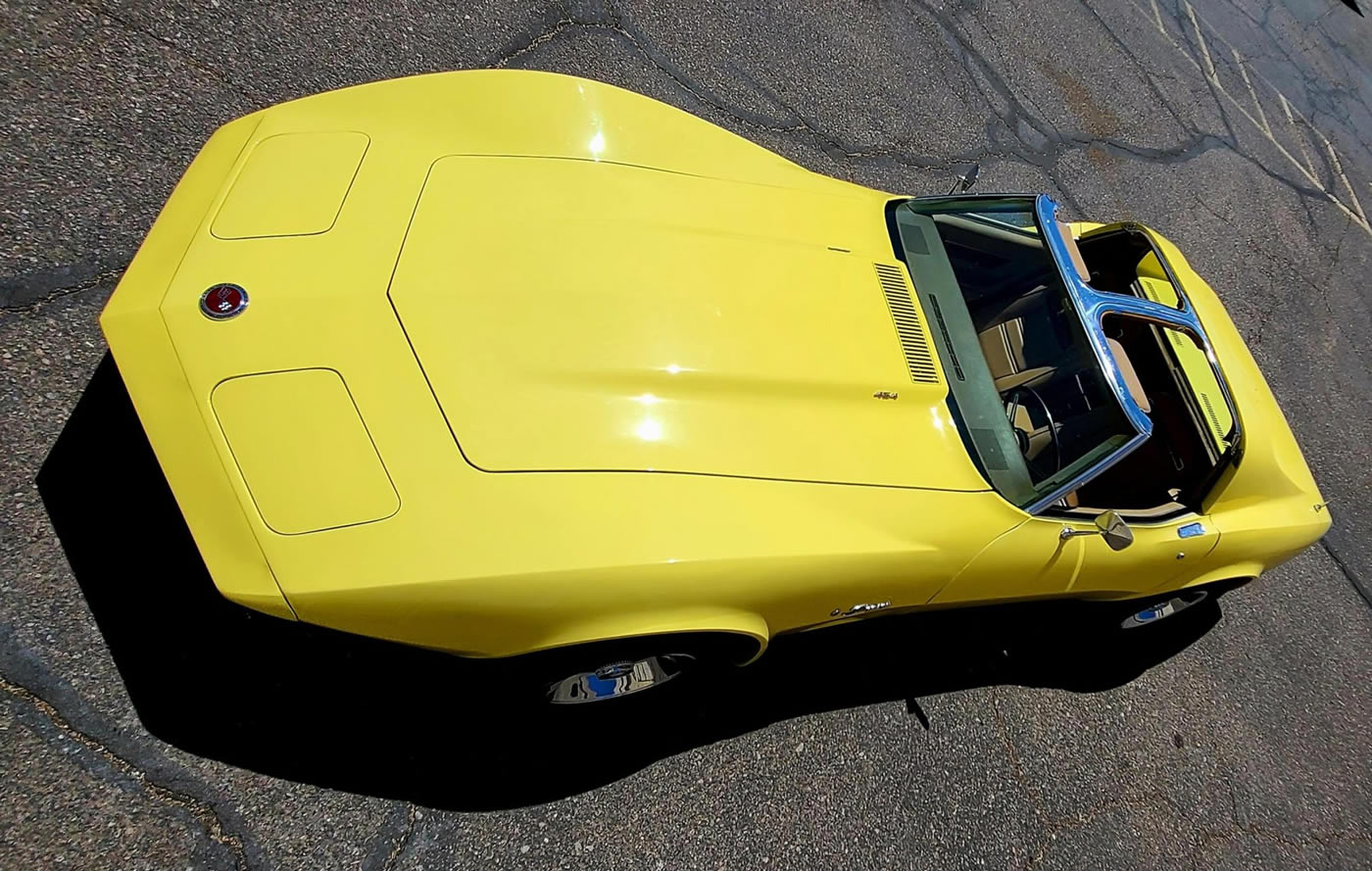 1974 Corvette Coupe 454 in Bright Yellow