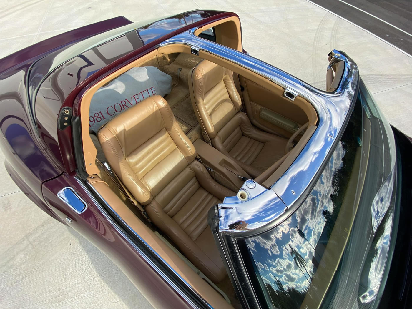 1981 Corvette in Maroon Metallic