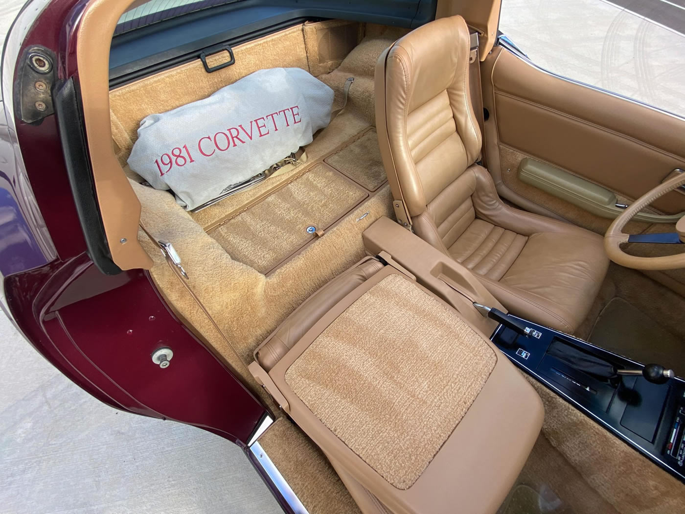 1981 Corvette in Maroon Metallic