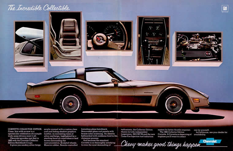 1982 Corvette Advertisement